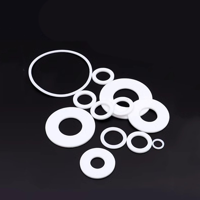 moay ơ xe tải Vòng đệm PTFE tròn trắng Kết nối mặt bích chống ăn mòn PTFE Teflon tiêu chuẩn quốc gia Vòng đệm mặt bích PTFE thông số phớt chắn dầu phớt máy bơm