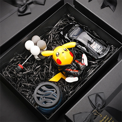 Pikachu xe hơi dầu thơm xe hơi đồ trang trí nước hoa xe hơi năng lượng mặt trời trang trí nội thất vật tư trang trí nội thất Daquan men gối tựa lưng ô tô rèm oto