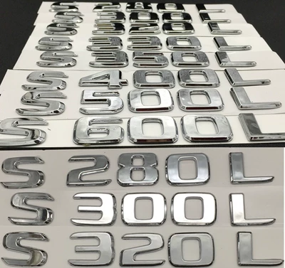 Mercedes -Benz Land S -Class S400L S450L S320L Logo Paste 4Matic Tail Label S350L Sửa đổi ký tự logo các hãng ô tô tem dán kính lái ô tô