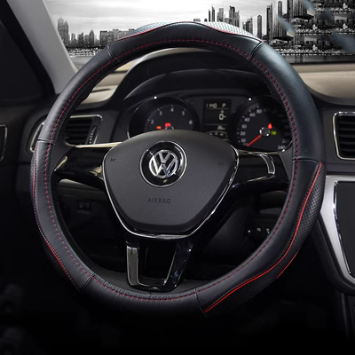 Bọc vô lăng cho Volkswagen Lavender Jetta Santana Bora Sagitar POLO Golf Tay lái bọc da Lingdu rotuyn lái bơm trợ lực lái ô tô