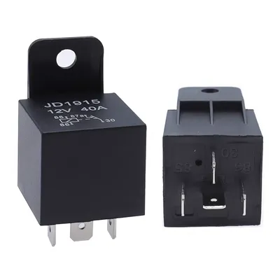 Rơle ô tô 40A tựa lưng chống nước DC 4 chân 5 chân 12V 24V tùy chọn JD1912JD1914JD1915 rơ le nhiệt ls