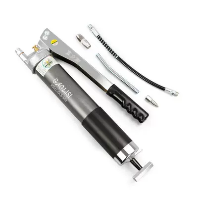 Máy xúc chuyên dụng trong suốt mỡ súng bằng tay nhỏ đơn đôi thanh áp suất bánh dây kéo piston khí nén bơ lấy bơm mỡ tay cấu tạo máy bơm mỡ