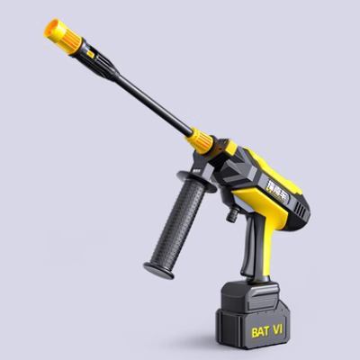 Máy rửa xe không dây, súng nước áp lực cao gia dụng, sạc xe hơi, pin lithium công suất cao, tăng tốc mạnh mẽ súng bọt tuyết súng phun nước rửa xe