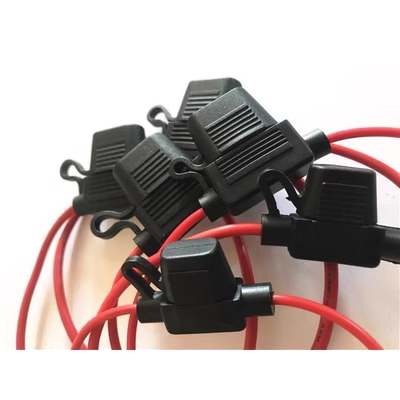 Hộp cầu chì chống thấm nước ô tô sửa đổi giá đỡ cầu chì có dây 30CM để gửi cầu chì 1 thành 1 chiều cầu chì 5a cầu chì 100a