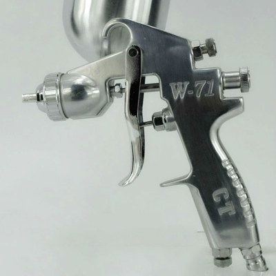 Mới W-71-77 trên và dưới nồi khí nén phun cao phun dụng cụ sơn cao su súng phun sơn bộ súng phun sơn đầu phun sơn xịt