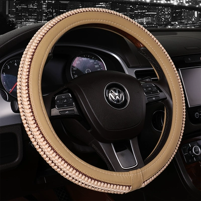 Bọc vô lăng xe Volkswagen mới Lavida Sagitar Passat Tiguan Magotan Golf Jetta Santana Bora bọc volang da bọc vô lăng ô tô