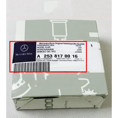 Logo đuôi xe Mercedes-Benz A-class B-class C-class E-class S-class GLA GLK GLC GLE ML phía sau logo ngôi sao ba cánh tem xe ô to đẹp lô gô ô tô