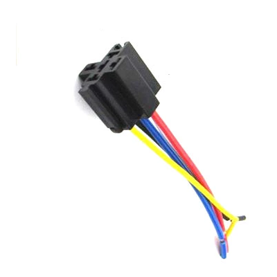 Ổ cắm rơle ô tô 40A/80A ổ cắm dây 4 chân 5 chân dày 1,5 mét vuông Chiều dài dây 14CM có thể tùy chỉnh role nhiet ls rơ le hẹn giờ bật tắt