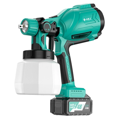 Dayi điện súng phun sơn xịt cao su máy phun sơn hộ gia đình nhỏ pin lithium cao nguyên tử hóa bình xịt súng phun sơn bình dưới béc phun sơn