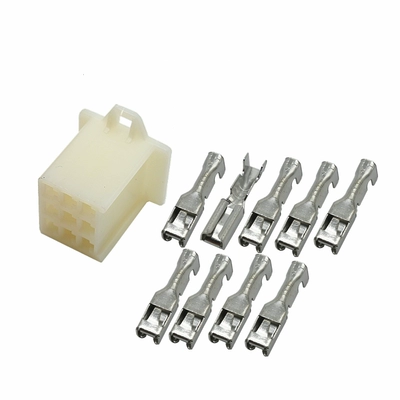 đầu cosse dây điện Đầu nối nam và nữ cắm 2.8 lò xo vuông chèn đầu nối 1/2/3/4 ABS xe nối dây đầu cosse dây điện cos nối