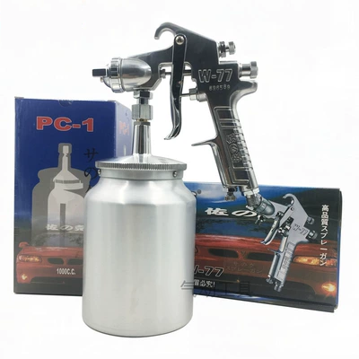 Súng phun Zoke Nhật Bản W-71S/G súng phun 77 nồi trên và dưới phun sương cao 1.0 lớp phủ ngoài 3.0 bằng khí nén làm việc súng phun sơn sần thùng loa súng sơn xe ô tô