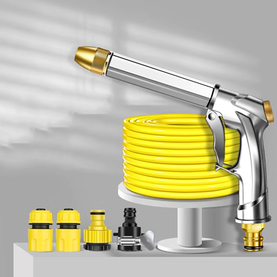 Jieyi rửa xe súng nước hộ gia đình xe xả nước xe áp lực cao máy bơm nước lấy ống nước làm sạch ống công cụ thiết lập hiện vật súng xịt bọt tuyết