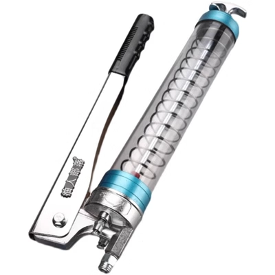 Áp Lực Cao Bằng Tay Dual-Bánh Trong Suốt Tăng Áp Súng Bắn Mỡ Đào Xe Thép Không Gỉ Súng Bắn Mỡ Bơ Súng Có Giác Hút đầu bơm mỡ móc thiết bị bơm mỡ bằng tay