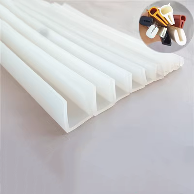Khe cắm thẻ trong suốt hình chữ u silicon chèn tấm thép nhiệt độ cao bảo vệ cửa kính cạnh con dấu chống va chạm Con dấu cạnh CÁNH CỬA SAU Ổ KHÓA NGẬM CÁNH CỬA