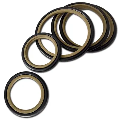 Trục Sterling Dingqing với đường kính trong bằng PTFE 105-200 / chỉ xi lanh thủy lực chịu dầu và chống mài mòn Vòng đệm Sterling phớt phốt nok