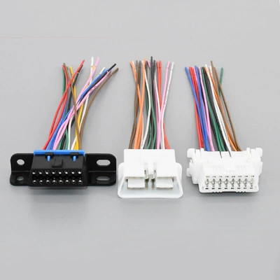 Thích hợp cho ô tô cắm cổng phát hiện OBD đa năng cắm toàn bộ phích cắm chẩn đoán 16 chân 16 đầu nối ô tô nam và nữ dau cos dien đầu nối dây điện