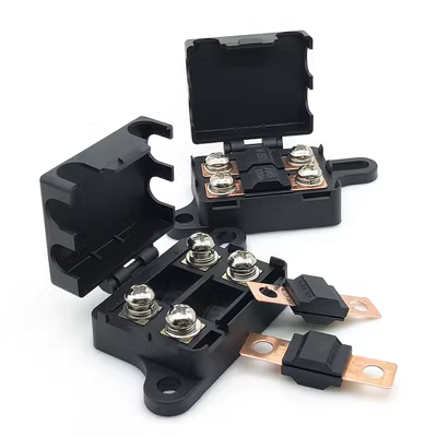 RV Sửa đổi Hộp bảo hiểm kép -Road High -Power Fork Bolt pin Ghế pin Sub -Battery Cài đặt Thiết bị bảo hiểm 100A cầu chì bussmann cầu chì 100a