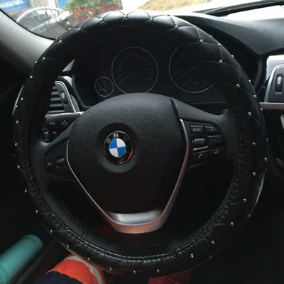 bọc vô lăng sparco Tay lái xe hơi bao gồm bốn mùa Thời trang toàn cầu Hàn Quốc đã dát kim cương nhỏ Kim cương dễ thương Ladies Anti -slip Tay cầm bọc vô lăng da bọc vô lăng toyota