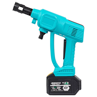 Dayi súng rửa xe hộ gia đình pin lithium điện áp cao có thể sạc lại không dây rửa xe di động hiện vật tăng áp đa chức năng súng máy rửa xe súng rửa xe tăng áp