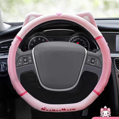 Bọc Vô Lăng Ô Tô Wuling Hongguang Mini MINI EV Bốn Mùa Tay Cầm Euler Dễ Thương Mèo Đen Mèo Trắng lót ghế văn phòng