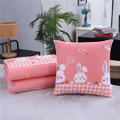 Gối chăn gối công dụng kép hai trong một nghỉ trưa dày ô tô gấp ô tô gối ngủ trưa văn phòng chăn gối gối tựa đầu cao su non