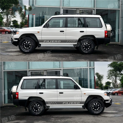 Miếng dán xe Mitsubishi Cheetah Black King Kong, váy bên thân Cheetah Black King Kong Q6 sáng tạo và cá tính, miếng dán xe sửa đổi dán xe oto