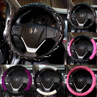 bọc vô lăng da nappa Tay lái kim cương thời trang Hàn Quốc Phụ nữ Bốn mùa phổ quát Mercedes -Benz Audi Volkswagen Xe dễ thương bọc vô lăng lavor vô lăng thaco
