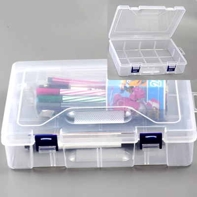 phớt máy bơm tăng áp Hộp dụng cụ sửa chữa các bộ phận bằng nhựa trong suốt lớn 15 lưới 18 lưới 36 lưới hoàn thiện hộp lưu trữ Hộp lưu trữ moay ơ bánh xe phớt cao su