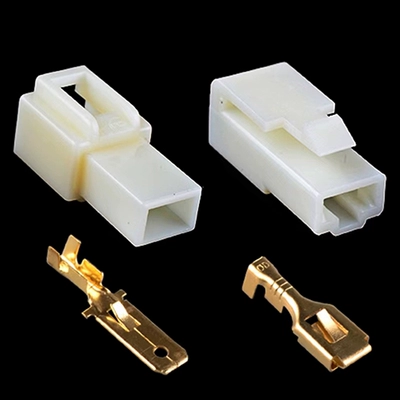 Đầu nối ô tô 6.3MM Đầu nối mông nam và nữ hiện tại cao Đầu nối dây đầu cuối lò xo 1P234 ~ 10P đầu cosse dây điện cos nối thẳng