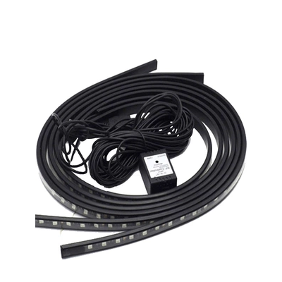 Ánh sáng khung xe sửa đổi trang web streamer ánh sáng bầu không khí không thấm nước bên váy chống phía sau trang trí phổ quát đầy màu sắc kính chiếu hậu tròn gương ô tô