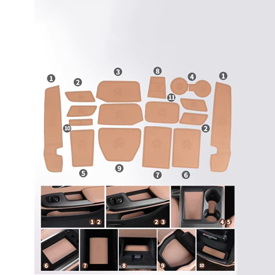 áo trùm xe Tấm lót chống trượt cửa Weilai ES6EC6ES7ES8 đặc biệt phụ kiện nội thất ô tô đệm chống trượt ET5ET7 gạt mưa silicon bosch bạt phủ ô tô thông minh