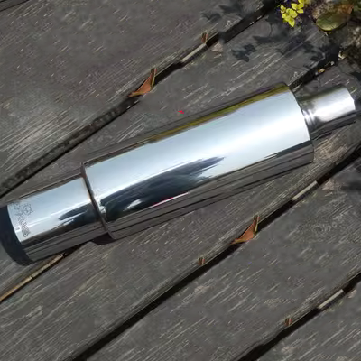 Ống xả ô tô âm thanh sửa đổi âm thanh xe thể thao 101mm ống xả thép không gỉ trở lại áp suất xả trực tiếp vụ nổ đường phố trống cấu tạo ống xả giảm thanh cao su treo ống xả