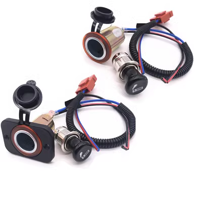 cầu chì 10a 12V24V ô tô tải thuốc lá nhẹ hơn Sạc bộ sạc SOCKET cầu chì 2a vỏ cầu chì