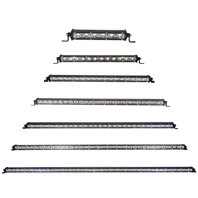 Đèn chiếu sáng ô tô lưới đèn chiếu sáng hàng đơn siêu mỏng dải đèn LED 12V24V off-road thanh phía trước ánh sáng ánh sáng mạnh ánh sáng nhấp nháy hàn kính ô tô đèn led trần ô tô