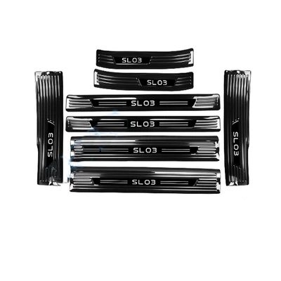 22-24 Trường An màu xanh đậm SL03 thân cây bảo vệ phía sau bệ cửa dải chào đón bàn đạp sửa đổi bộ phận trang trí đặc biệt cấu tạo két nước làm mát bậc lên xuống ô tô