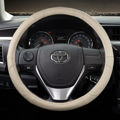 Bọc da vô lăng xe Toyota Corolla Camry RAV4 Rongfang Vios Ray lóa sang chảnh tay cầm bốn mùa bọc vô lăng ô tô bọc vô lăng da thật