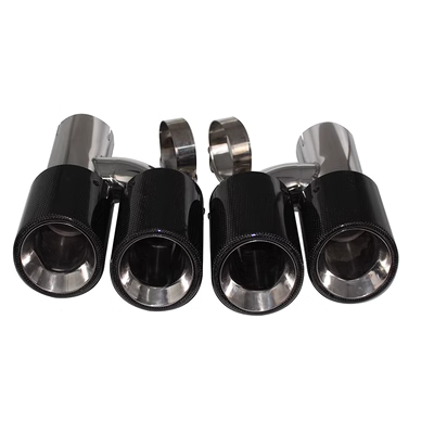 h xả đôi ống xả sợi carbon bốn ống xả sợi carbon uốn chuông miệng ống xả ô tô ống xả vệ sinh ống xả ô tô ống xả cặn pô e