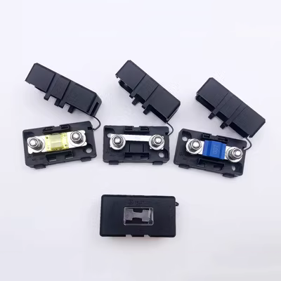 ANS-H2 Bộ bảo hiểm bu lông nĩa nhỏ điều hòa ô tô tất cả các hộp cầu chì Giá đỡ cầu chì 80A100A125A cầu chì 5a cầu chì ống 5a