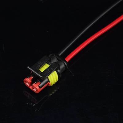 2P Xe Dây Cắm Chống Nước Đầu Nối HID Ổ Cắm Nam Nữ Mông Khớp 2 Lỗ Mông Cắm đầu cosse dây điện cos nối dây điện