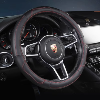 Phụ kiện ô tô Bọc vô lăng xe ô tô SUV da chống trơn trượt thấm mồ hôi thoáng khí Bọc da tay lái loại D phổ thông bốn mùa rotuyn xe oto độ chụm bánh xe