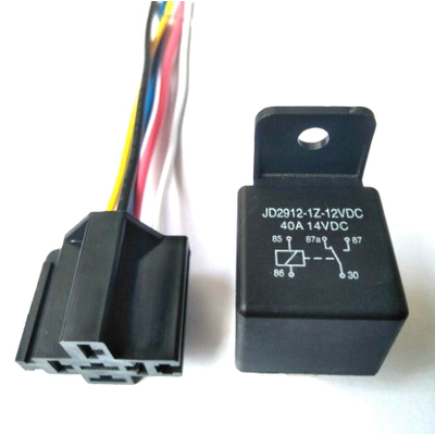 rơle thời gian 220v DC12V24V/40A xe tiếp sức xe sửa đổi đèn pha định vị GPS 4 feet 5 feet bao gồm ổ cắm role thoi gian rơ le nhiệt độ