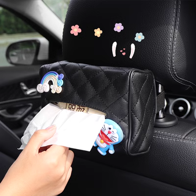 Xe Tay Hộp Khăn Giấy Vẽ Xe Sáng Tạo Dễ Thương Treo Xe Ô Tô Hộp Đựng Khăn Giấy Bao Internet Người Nổi Tiếng led nội thất