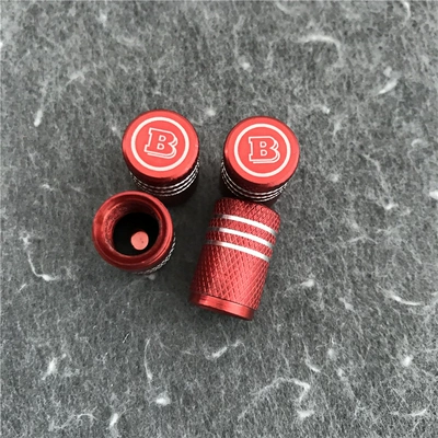 dán nắp capo xe ô tô Mercedes-Benz đã sửa đổi logo xe Brabus tất cả các van lốp bằng sợi carbon màu đen nắp van lõi van tay áo nắp van các logo xe hơi tem xe ô tô thể thao