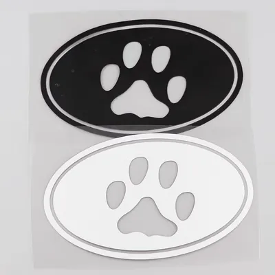 YJZT Cá Tính Paw In Xước Bao Hoạt Hình Dán Xe Hơi Trang Trí HY3130 lô gô xe hơi