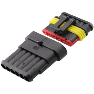 AMP cắm ổ cắm xe kết nối chống nước HID nam và nữ kết nối không thấm nước dây kết nối cút nối dây điện chống nước đầu cos nối dây điện